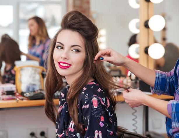 Woman Getting Hair Styled — Beautician in Coffs Harbour, NSW